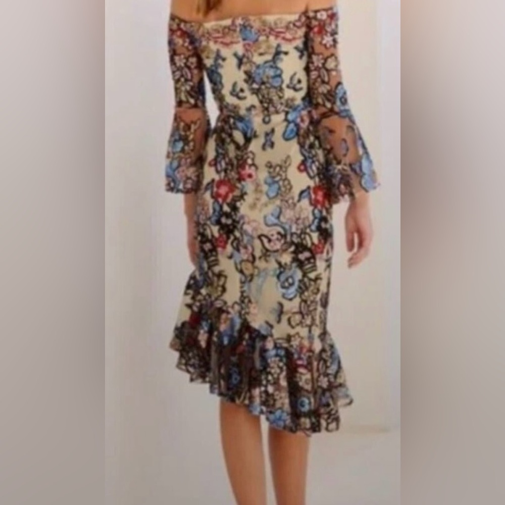 Alexia Admor Asymmetrical Floral Dress - Picture 5 of 9